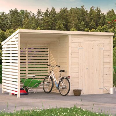 PALMAKO - Leif - 3.8m x 1.9m - Pent Roof - Garden Shed PALMAKO - Leif - 3.8m x 1.9m - Pent Roof - Garden Shed