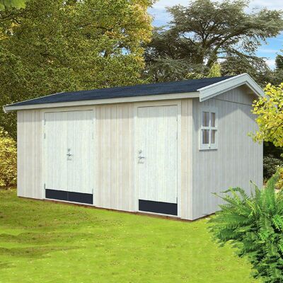 PALMAKO Olaf Garden Shed - Natural Wooden Two-door Satteldach PALMAKO Olaf Garden Shed - Natural Wooden Two-door Satteldach