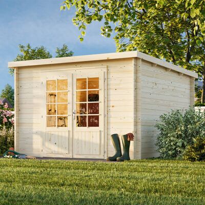 PALMAKO Ella 3.2m x 3.2m Log Cabin Summer House - Garden House PALMAKO Ella 3.2m x 3.2m Log Cabin Summer House - Garden House