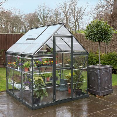 Palram Canopia Harmony Grey Greenhouse 6x6 - Greenhouse Palram Canopia Harmony Grey Greenhouse 6x6 - Greenhouse
