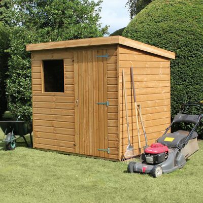 12' x 6' Traditional Standard Shiplap Pent Wooden Garden Shed (3.66m x 1.83m) 12' x 6' Traditional Standard Shiplap Pent Wooden Garden Shed (3.66m x 1.83m)