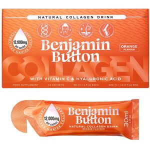 Benjamin Button 12,000mg Marine Collagen Drink - Orange Liquid Sachets Benjamin Button 12,000mg Marine Collagen Drink - Orange Liquid Sachets