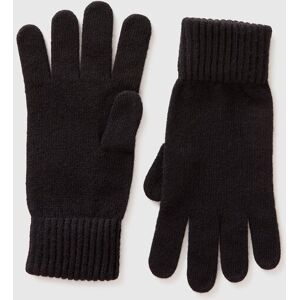 United Colors of Benetton Benetton, Gloves In Pure Virgin Wool, Black, Men United Colors of Benetton Benetton, Gloves In Pure Virgin Wool, Black, Men