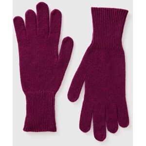 United Colors of Benetton Benetton, Purple Gloves In Pure Merino Wool, Plum, Women United Colors of Benetton Benetton, Purple Gloves In Pure Merino Wool, Plum, Women