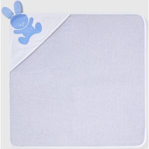 United Colors of Benetton Benetton, Square Bathrobe In Cotton Terry, Sky Blue, Kids United Colors of Benetton Benetton, Square Bathrobe In Cotton Terry, Sky Blue, Kids