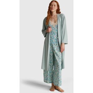 United Colors of Benetton Benetton, Stretch Viscose Blend Dressing Gown, Aqua, Women United Colors of Benetton Benetton, Stretch Viscose Blend Dressing Gown, Aqua, Women
