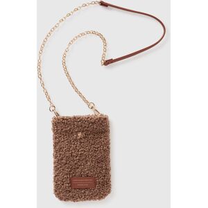 United Colors of Benetton Benetton, Faux Fur Cell Phone Holder, Camel, Women United Colors of Benetton Benetton, Faux Fur Cell Phone Holder, Camel, Women