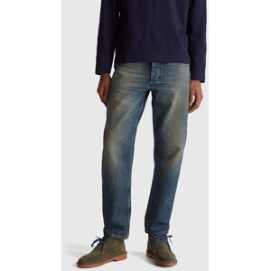United Colors of Benetton Benetton, Five Pocket Tapered Fit Jeans, Dark Blue, Men United Colors of Benetton Benetton, Five Pocket Tapered Fit Jeans, Dark Blue, Men
