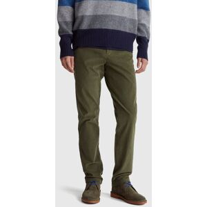 United Colors of Benetton Benetton, Slim Fit Stretch Corduroy Trousers, Military Green, Men United Colors of Benetton Benetton, Slim Fit Stretch Corduroy Trousers, Military Green, Men