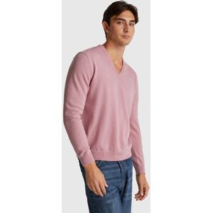 United Colors of Benetton Benetton, Marl Pink V-neck Sweater In Pure Merino Wool, Pastel Pink, Men United Colors of Benetton Benetton, Marl Pink V-neck Sweater In Pure Merino Wool, Pastel Pink, Men
