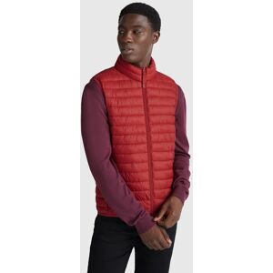 United Colors of Benetton Benetton, Regular Fit Padded Vest, Brick Red, Men United Colors of Benetton Benetton, Regular Fit Padded Vest, Brick Red, Men