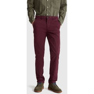 United Colors of Benetton Benetton, Plum Slim Fit Chinos, Burgundy, Men United Colors of Benetton Benetton, Plum Slim Fit Chinos, Burgundy, Men