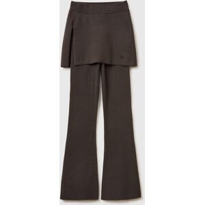 United Colors of Benetton Benetton, Flared Trousers With Mini Skirt, Dark Brown, Women United Colors of Benetton Benetton, Flared Trousers With Mini Skirt, Dark Brown, Women