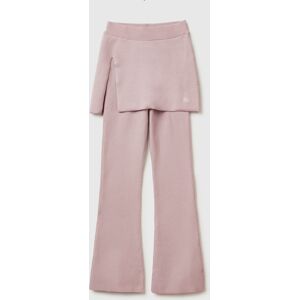 United Colors of Benetton Benetton, Flared Trousers With Mini Skirt, Soft Pink, Women United Colors of Benetton Benetton, Flared Trousers With Mini Skirt, Soft Pink, Women