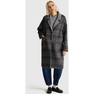 United Colors of Benetton Benetton, Reversible Wool Blend Coat, Gray, Women United Colors of Benetton Benetton, Reversible Wool Blend Coat, Gray, Women