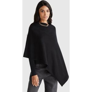 United Colors of Benetton Benetton, Cashmere Blend Poncho, Black, Women United Colors of Benetton Benetton, Cashmere Blend Poncho, Black, Women