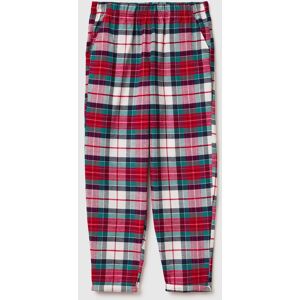 United Colors of Benetton Benetton, Christmas Tartan Flannel Trousers, Green, Women United Colors of Benetton Benetton, Christmas Tartan Flannel Trousers, Green, Women