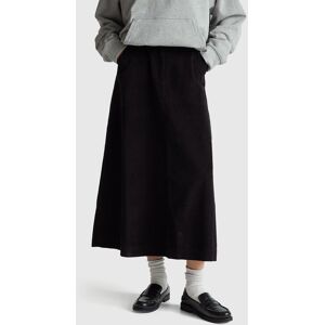 United Colors of Benetton Benetton, Corduroy Mini Skirt, Black, Women United Colors of Benetton Benetton, Corduroy Mini Skirt, Black, Women