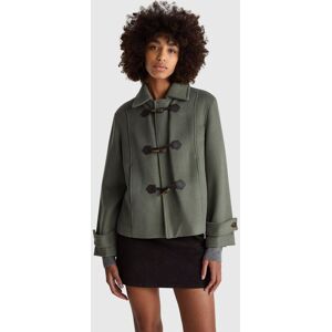 United Colors of Benetton Benetton, Montgomery Coat, Military Green, Women United Colors of Benetton Benetton, Montgomery Coat, Military Green, Women