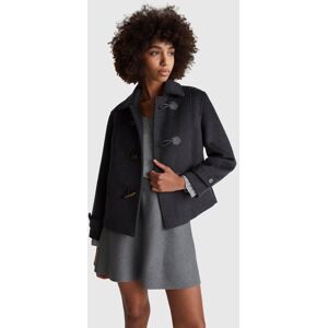 United Colors of Benetton Benetton, Montgomery Coat, Dark Gray, Women United Colors of Benetton Benetton, Montgomery Coat, Dark Gray, Women