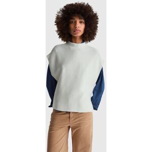 United Colors of Benetton Benetton, Turtleneck Vest In Wool Blend, Creamy White, Women United Colors of Benetton Benetton, Turtleneck Vest In Wool Blend, Creamy White, Women