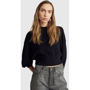 United Colors of Benetton Benetton, Cropped Turtleneck Sweater, Black, Women United Colors of Benetton Benetton, Cropped Turtleneck Sweater, Black, Women