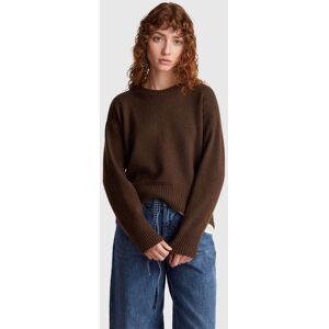United Colors of Benetton Benetton, Boxy Fit Sweater In Wool Blend, Brown, Women United Colors of Benetton Benetton, Boxy Fit Sweater In Wool Blend, Brown, Women