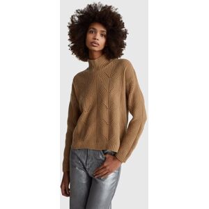 United Colors of Benetton Benetton, Turtleneck Sweater In Wool Blend, Camel, Women United Colors of Benetton Benetton, Turtleneck Sweater In Wool Blend, Camel, Women
