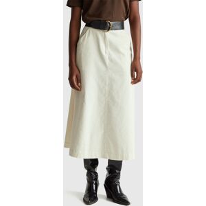 United Colors of Benetton Benetton, Corduroy Mini Skirt, Creamy White, Women United Colors of Benetton Benetton, Corduroy Mini Skirt, Creamy White, Women