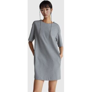 United Colors of Benetton Benetton, Soft Dress In Stretch Viscose Blend, Gray, Women United Colors of Benetton Benetton, Soft Dress In Stretch Viscose Blend, Gray, Women