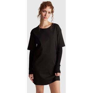 United Colors of Benetton Benetton, Soft Dress In Stretch Viscose Blend, Black, Women United Colors of Benetton Benetton, Soft Dress In Stretch Viscose Blend, Black, Women