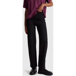 United Colors of Benetton Benetton, Straight Cut Classic Trousers, Black, Women United Colors of Benetton Benetton, Straight Cut Classic Trousers, Black, Women