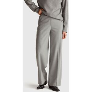 Benetton Model Wide Trousers Gray - Trousers Benetton Model Wide Trousers Gray - Trousers