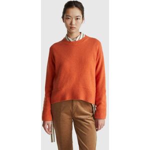 United Colors of Benetton Benetton, Boxy Fit Sweater In Wool Blend, Orange, Women United Colors of Benetton Benetton, Boxy Fit Sweater In Wool Blend, Orange, Women