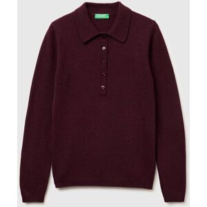 United Colors of Benetton Benetton, Cashmere Blend Knit Polo, Women United Colors of Benetton Benetton, Cashmere Blend Knit Polo, Women