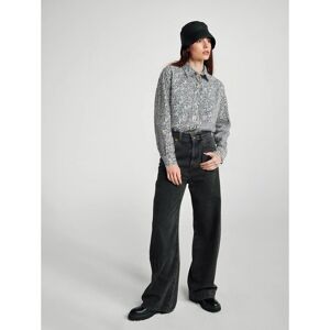 United Colors of Benetton Benetton, Patterned Shirt In Lightweight Cotton, Creamy White, Women United Colors of Benetton Benetton, Patterned Shirt In Lightweight Cotton, Creamy White, Women