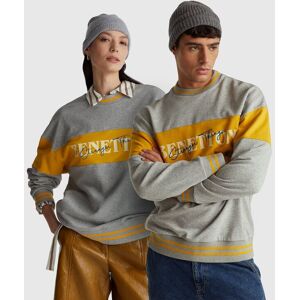 United Colors of Benetton Benetton, Stranger Things Color Block Sweatshirt, Light Gray, Women United Colors of Benetton Benetton, Stranger Things Color Block Sweatshirt, Light Gray, Women