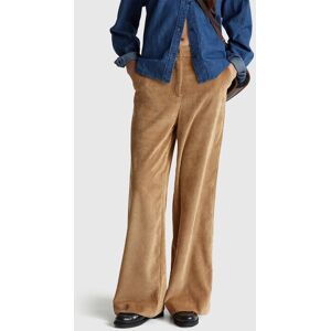 United Colors of Benetton Benetton, Flared Corduroy Trousers, Camel, Women United Colors of Benetton Benetton, Flared Corduroy Trousers, Camel, Women