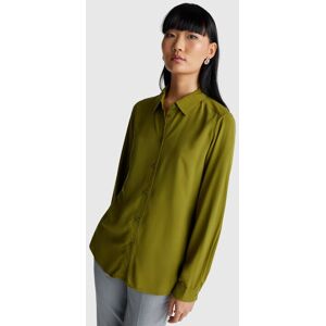 United Colors of Benetton Benetton, Regular Fit Shirt In Viscose, Military Green, Women United Colors of Benetton Benetton, Regular Fit Shirt In Viscose, Military Green, Women