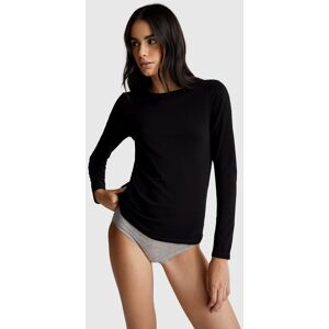 United Colors of Benetton Benetton, Long Sleeve T-shirt In Super Stretch Cotton, Black, Women United Colors of Benetton Benetton, Long Sleeve T-shirt In Super Stretch Cotton, Black, Women
