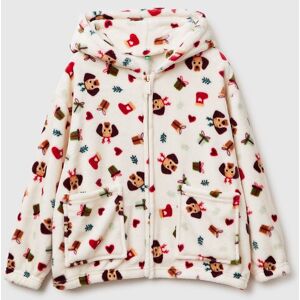 United Colors of Benetton Benetton, Christmas Nightgown In Faux Fur, Creamy White, Kids United Colors of Benetton Benetton, Christmas Nightgown In Faux Fur, Creamy White, Kids