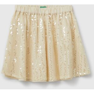 United Colors of Benetton Benetton, Skirt With Sequins, Creamy White, Kids United Colors of Benetton Benetton, Skirt With Sequins, Creamy White, Kids