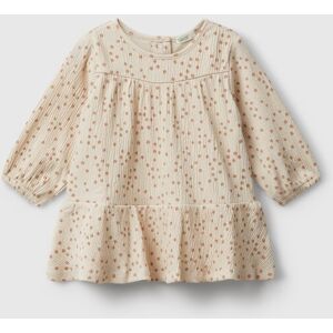 United Colors of Benetton Benetton, Polka Dot Dress, Creamy White, Kids United Colors of Benetton Benetton, Polka Dot Dress, Creamy White, Kids