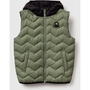 United Colors of Benetton Benetton, Padded Vest With Hood, Military Green, Kids United Colors of Benetton Benetton, Padded Vest With Hood, Military Green, Kids