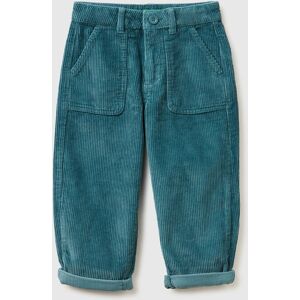 United Colors of Benetton Benetton, Balloon Fit Velvet Trousers, Turquoise, Kids United Colors of Benetton Benetton, Balloon Fit Velvet Trousers, Turquoise, Kids