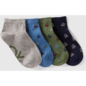 Benetton Quattro Paia Di Calzini Corti - Socks Benetton Quattro Paia Di Calzini Corti - Socks