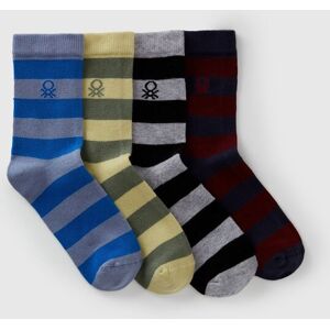 United Colors of Benetton Benetton, Four Pairs Of Patterned Socks, Multi-color, Kids United Colors of Benetton Benetton, Four Pairs Of Patterned Socks, Multi-color, Kids
