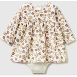 United Colors of Benetton Benetton, Floral Chenille Dress, Creamy White, Kids United Colors of Benetton Benetton, Floral Chenille Dress, Creamy White, Kids