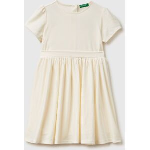 United Colors of Benetton Benetton, Velvet Dress, Creamy White, Kids United Colors of Benetton Benetton, Velvet Dress, Creamy White, Kids