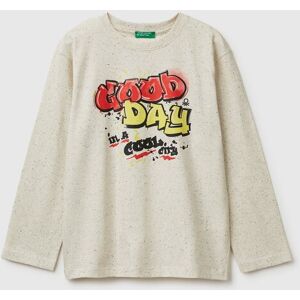 United Colors of Benetton Benetton, T-shirt With Graffiti Print, Creamy White, Kids United Colors of Benetton Benetton, T-shirt With Graffiti Print, Creamy White, Kids